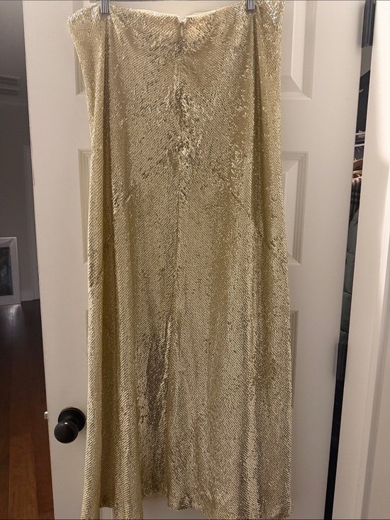 Banana Republic Dresses & Skirts - Banana Republic Metallic Gold Velvet Maxi Skirt